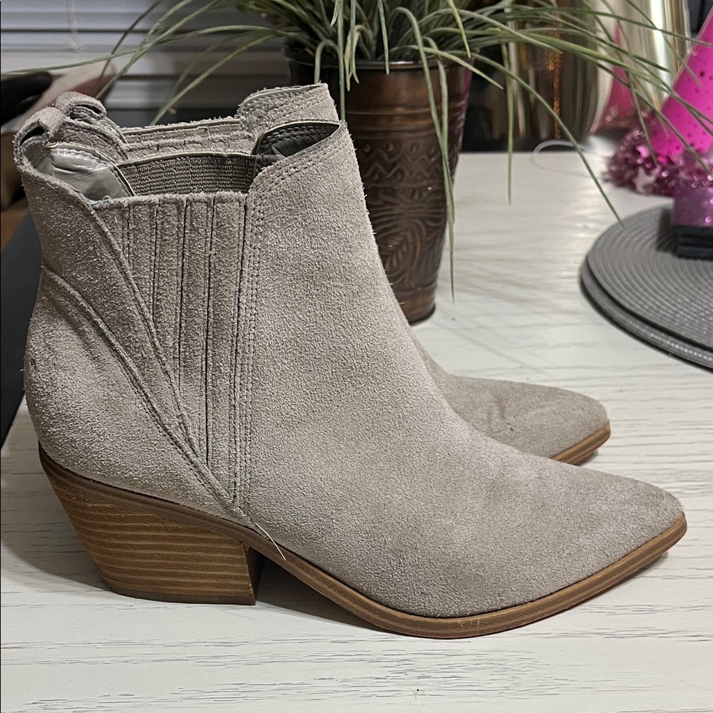 Marc Fisher Suede Ankle Booties - Picture 2 of 9